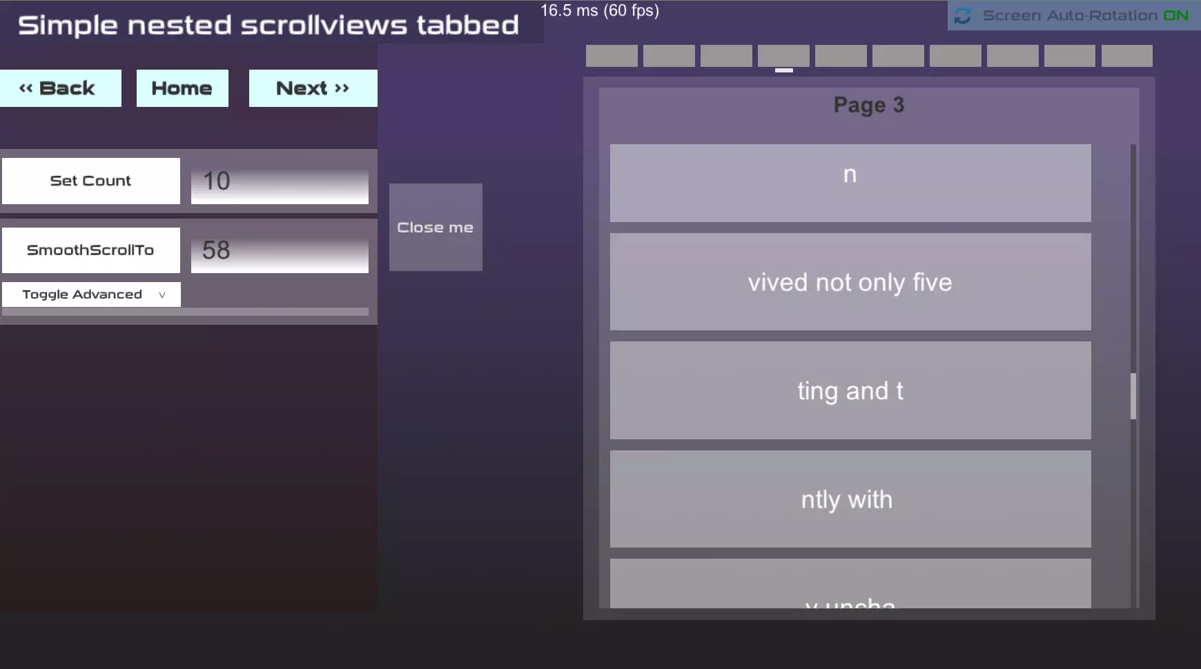 Scene objects query integration