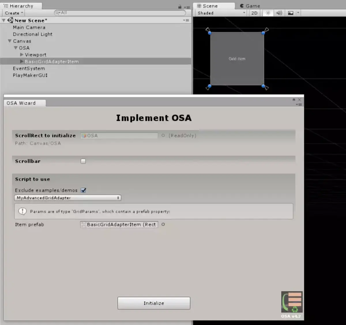 Expandable grid items